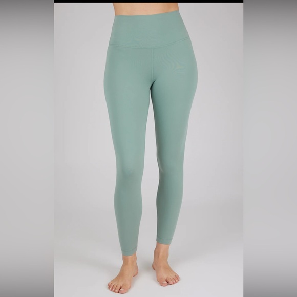 Yogalicious Lux Everyday Ankle Tight in Chinoise Green, NWT Size Large - Picture 1 of 7